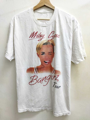Band Tees Miley Cyrus Bangerz Tour Tee Music Gift Tee Unisex Fan shirt PA6913