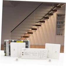 Wall Switch Control and Motion Sensor LED Stair 16 Stairs Warm White 3000K