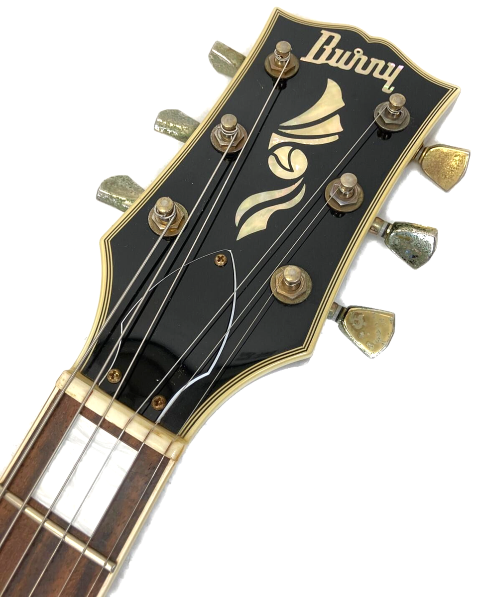 美品 Burny バーニー RLC-60 LesPaul Custom ブラック Burny by Fernandes Les Paul Custom Guitar RLC-60 Black Made in