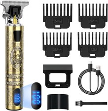 Haarschneidemaschine Profi Barttrimmer Herren LED-Anzeige USB-Aufladung