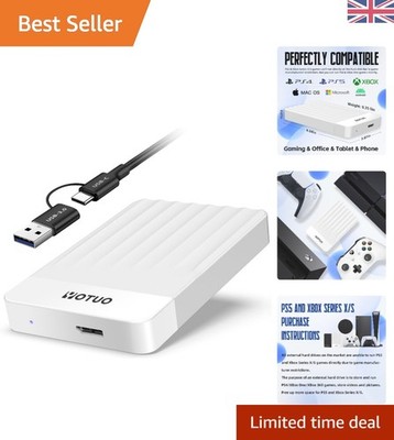 Tragbare 1TB Externe Festplatte für Gaming & Work - USB 3.0 und USB-C Ready