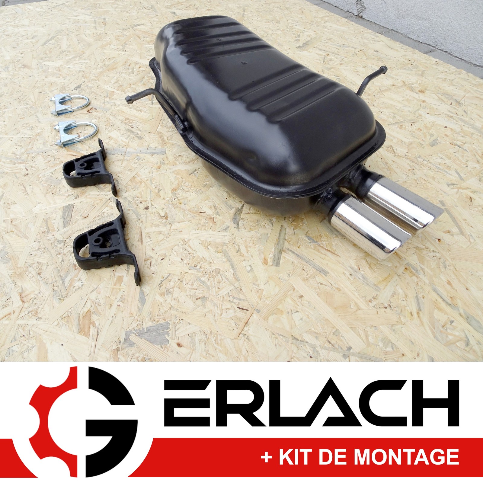 Silencieux arriere pour BMW E46 320i 325i 330i et Ci pot d'echappement en inox double sortie 5902