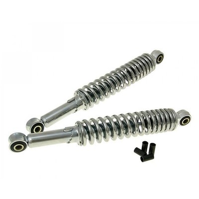 Stoßdämpfer 2 Stück Dämpfer Satz 260mm Chrom für Roller Maxi Scooter