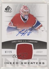 2013-14 SP Game Used Edition Inked Sweaters 7/25 Carey Price #IS-CP Auto 1j8