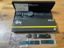 Stussy Luminox US Navy Seal Dive Watch Limited Edition Black Nylon Strap