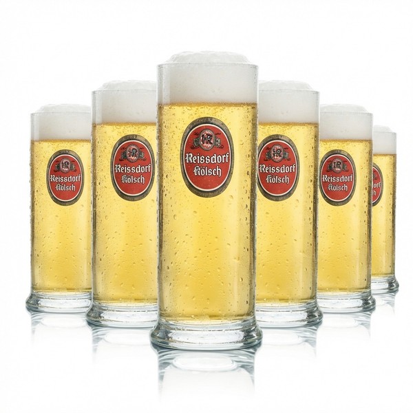 6X Reissdorf Bier Glas 0,3L KöLsch Stange Becher GläSer KöLn KöLschglas Brauer-image