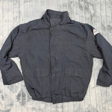 Bulwark FR Flame Resistant Nomex Bomber Jacket Navy Blue L JNJBNV2