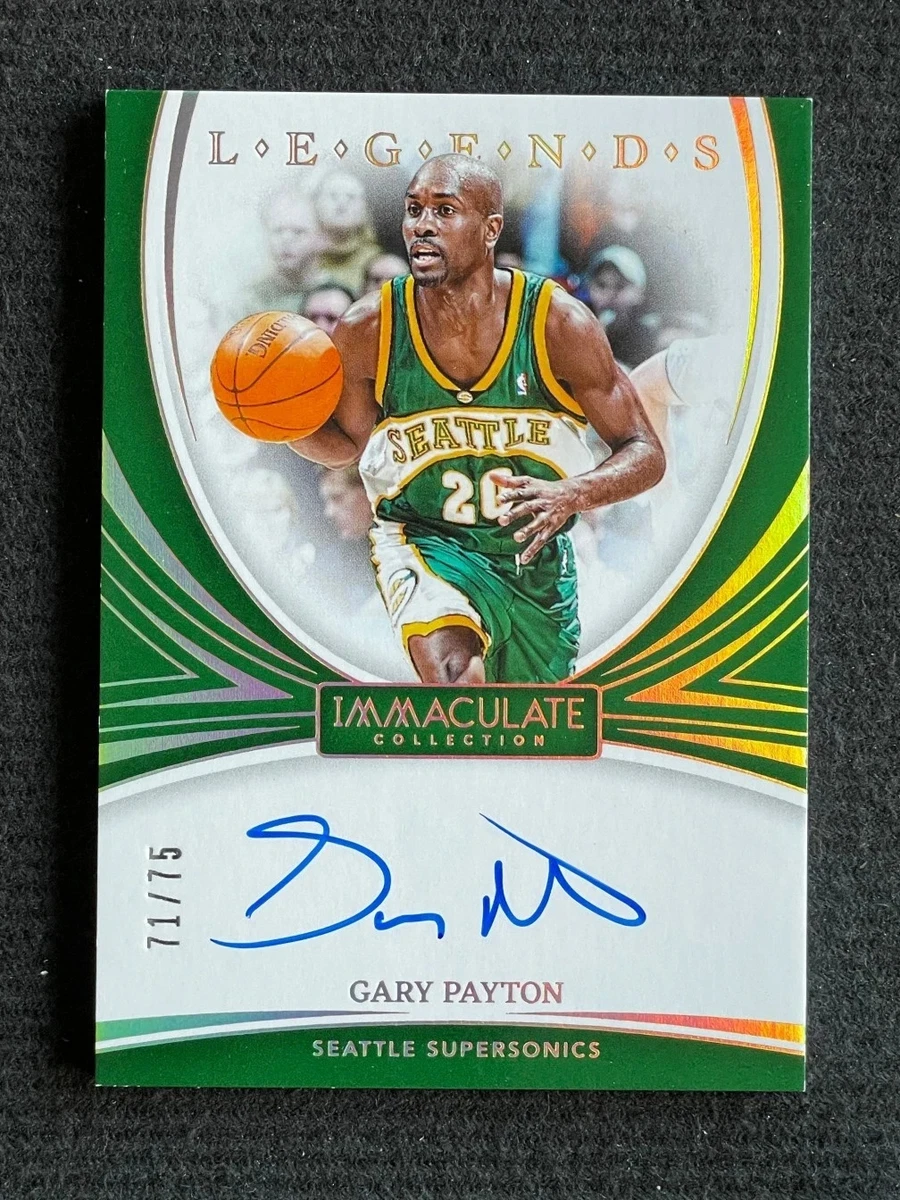Gary Payton Basketball Autographed Sports Trading Cards