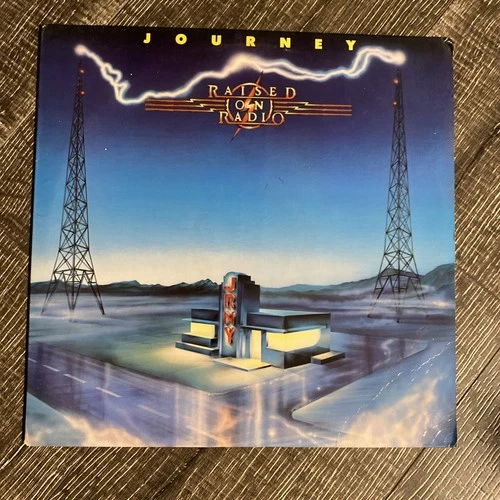 Journey Raised on Radio Vinyl LP Record 1986 Columbia OC39936 (S3)