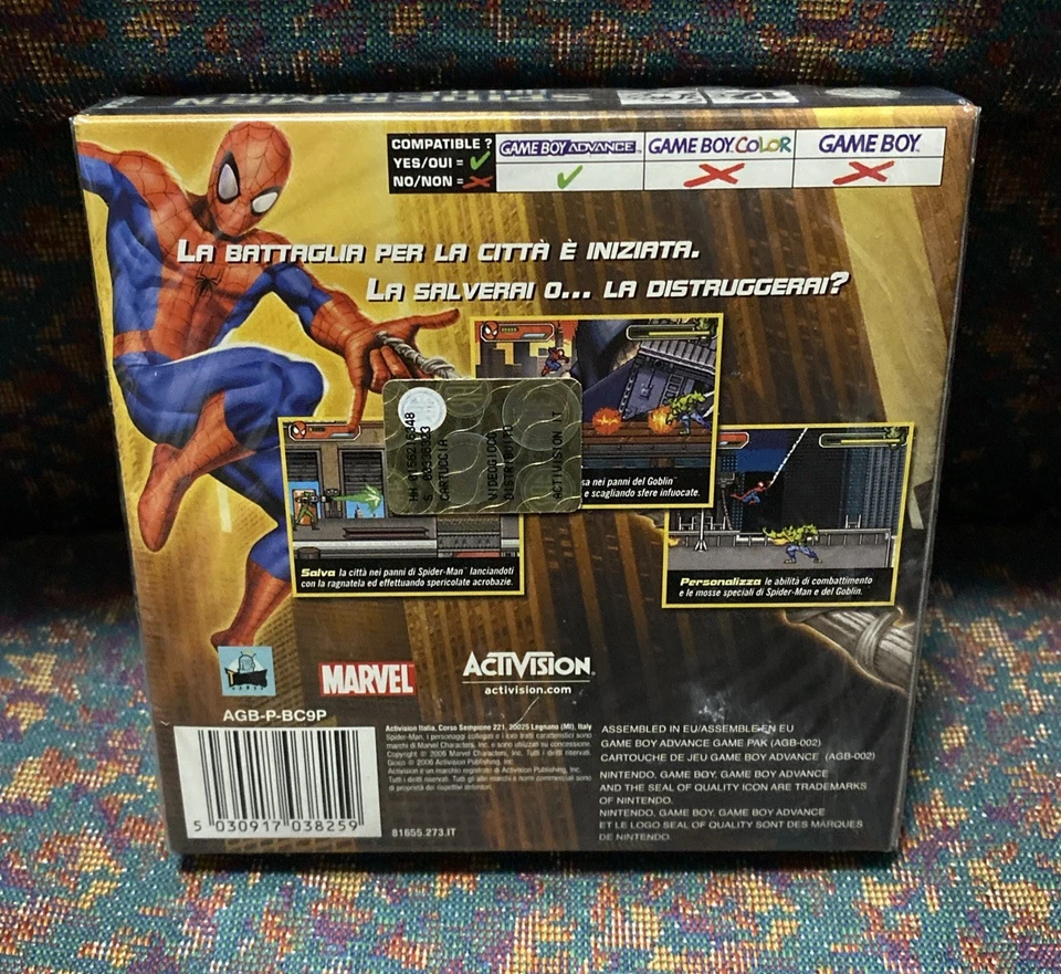 *NUEVO SELLADO* Spiderman Battle for New York Game Boy Advance Marvel Italiano Foto 2 de 4