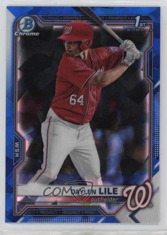 2021 Bowman Chrome Draft Sapphire Edition Daylen Lile #BDC-18 1jh