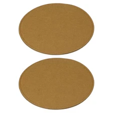 2 Pcs Felt Base Shaper 8x8 Inch, Bag Bottom Shaper Pad Oval Brown