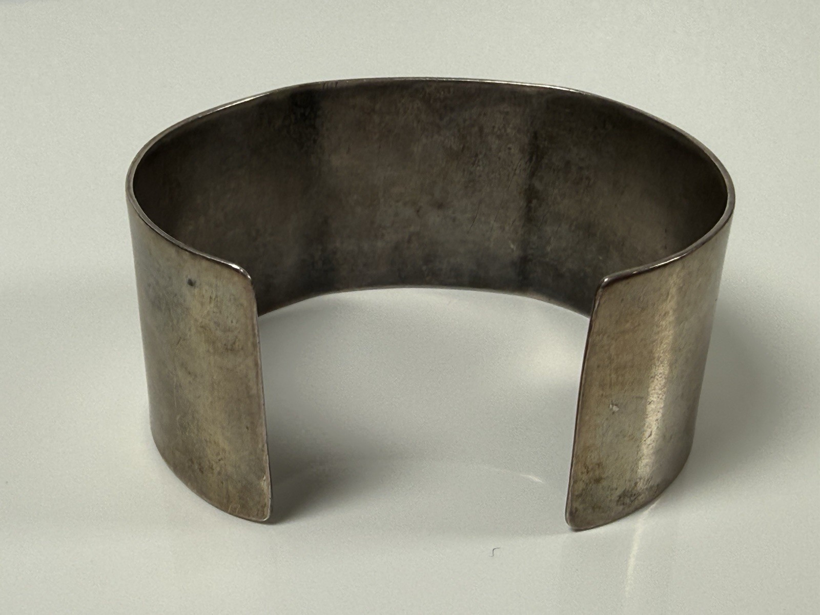 VTG Solid Sterling Silver Cuff Bracelet Wide 6.5”… - image 7