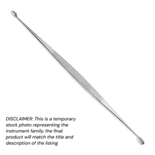 Williger Bone Curette, 5.5", Oval Cups, Sz: 0-1  (3x5/4x6 mm), Economy