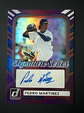 2026 Donruss Pedro Martinez Purple AUTO /49 Signature Series HOF Expos Red Sox