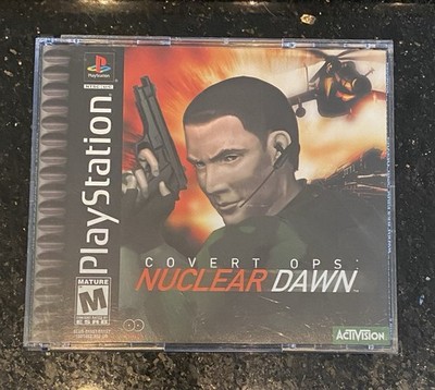 Covert Ops Nuclear Dawn PS1 Game Box & Manual Only w/ Protect Case PlayStation