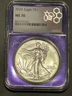 2026 American Silver Eagle MS-70 NGC purple trader bea