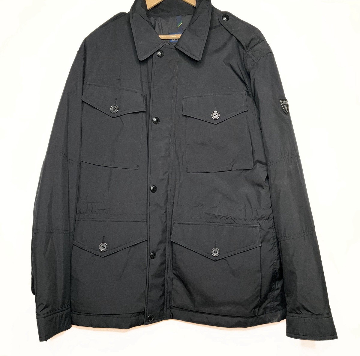 Polo Ralph Lauren ジャケット sizeM ブラック Polo Ralph Lauren Black Oxford Field Jacket Men SZ L Collegiate