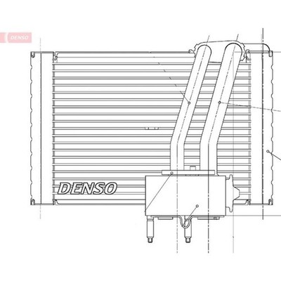 Denso DEV07005 Verdampfer Klimaanlage für CITROEN FIAT