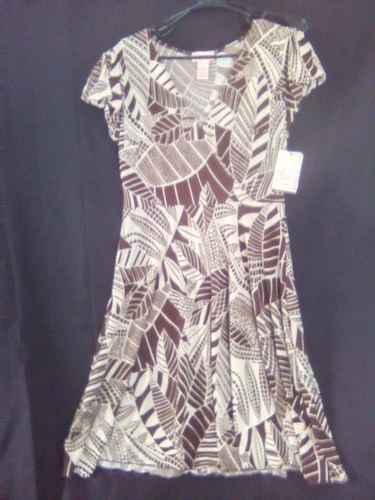 VETEMENTS Abito donna Candies (marrone marrone bianco) taglia Lg. 58€ originale nuovo con etichetta