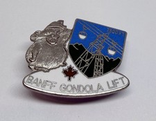 Banff Gondola Lift Beaver Ski Resort Canada Elevation Souvenir Lapel Pin (P231)