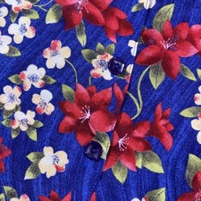 Sag Harbor Floral Button Up Skirt Womens 2X Plus Bohemian Bloomcore Cottagecore