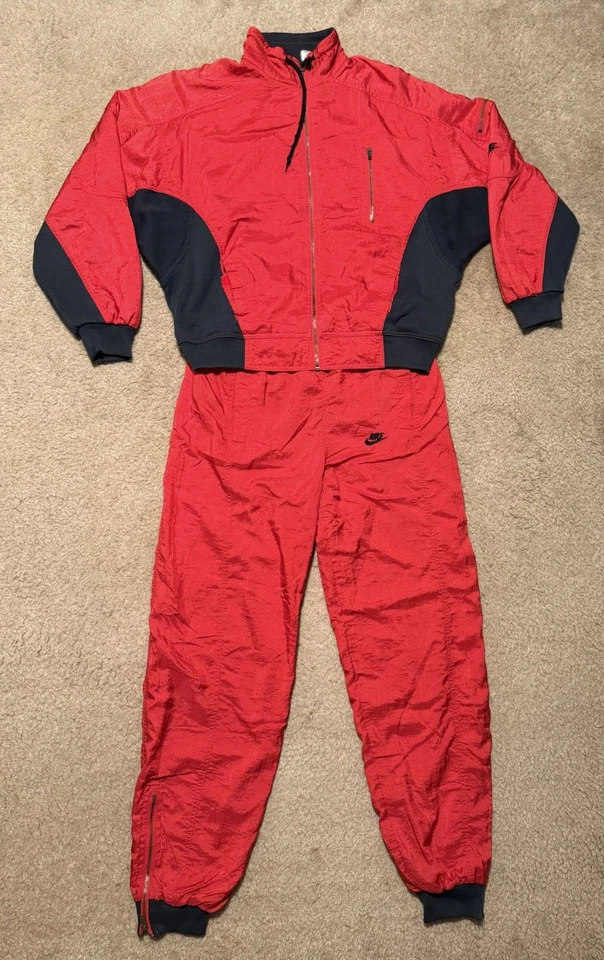 Traje de calentamiento de baloncesto Nike Air Force vintage RARO cortavientos talla S/M años 90 Foto 2 de 4