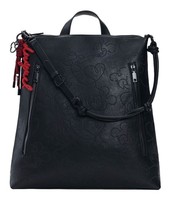 Desigual Mickey Lines Pretoria Backpack Rucksack Freizeitrucksack Black Schwarz