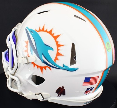 MIAMI DOLPHINS NFL Riddell Speed Full Size AUTHENTIC Football Helmet