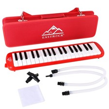 37 Key Melodica Instrument Air Piano Keyboard Soprano Pianica Mouthpiece Tubes