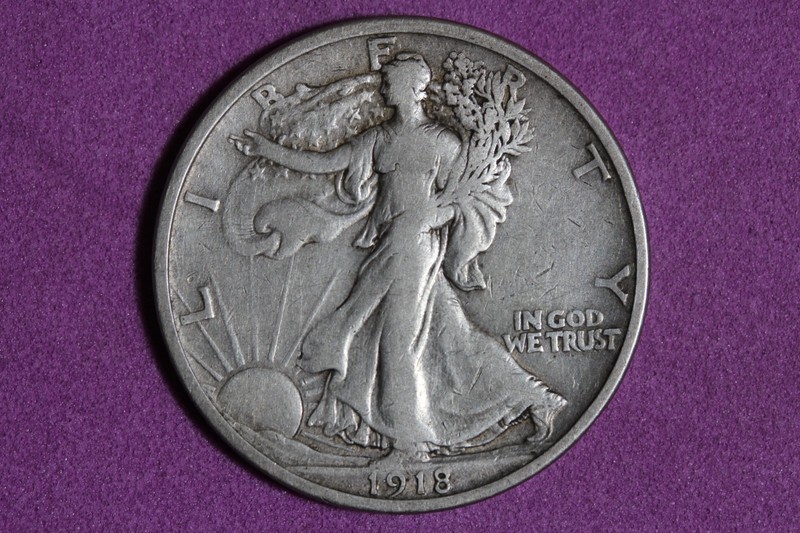 ESTATE FIND 1918 D Walking Liberty Half Dollar #K59891