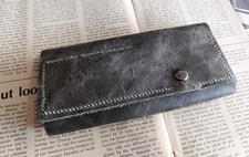 Genuine Leather Handmade Pen Holder Pen Box for Your Special Pens 8 x 18 cm