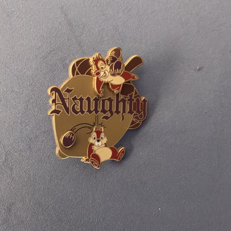 Disney Chip & Dale "Naughty" Christmas Official Pin Trading 2007 Single Pin