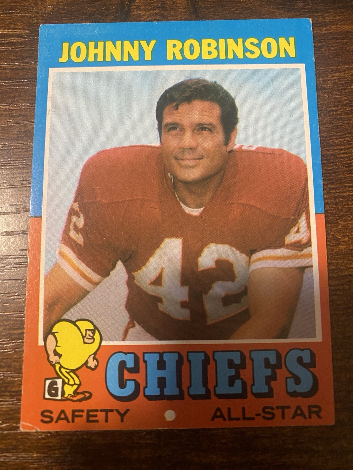 1971 Topps NFL Johnny Robinson #88 Kansas City Chiefs 