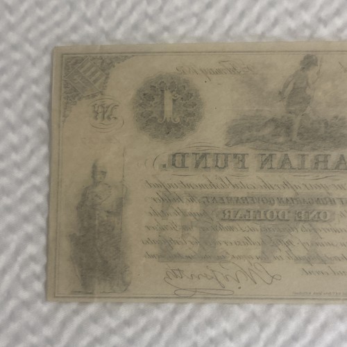 Banconota da 1 dollaro New York 1852 Fondo Ungherese, condizioni incredibili! - Foto 10 di 10