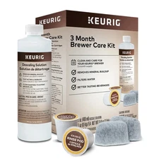 Keurig 3-Month Brewer Maintenance Kit Includes Descaling Solution, Water Filt...