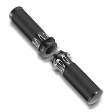 Motorcycle Handlebar Grips 1 Black Street Gli...