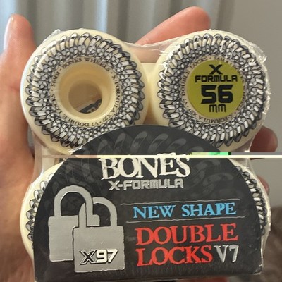 Bones X-Formula Double Locks V7 X97 Skateboard Wheels 56mm New Shape