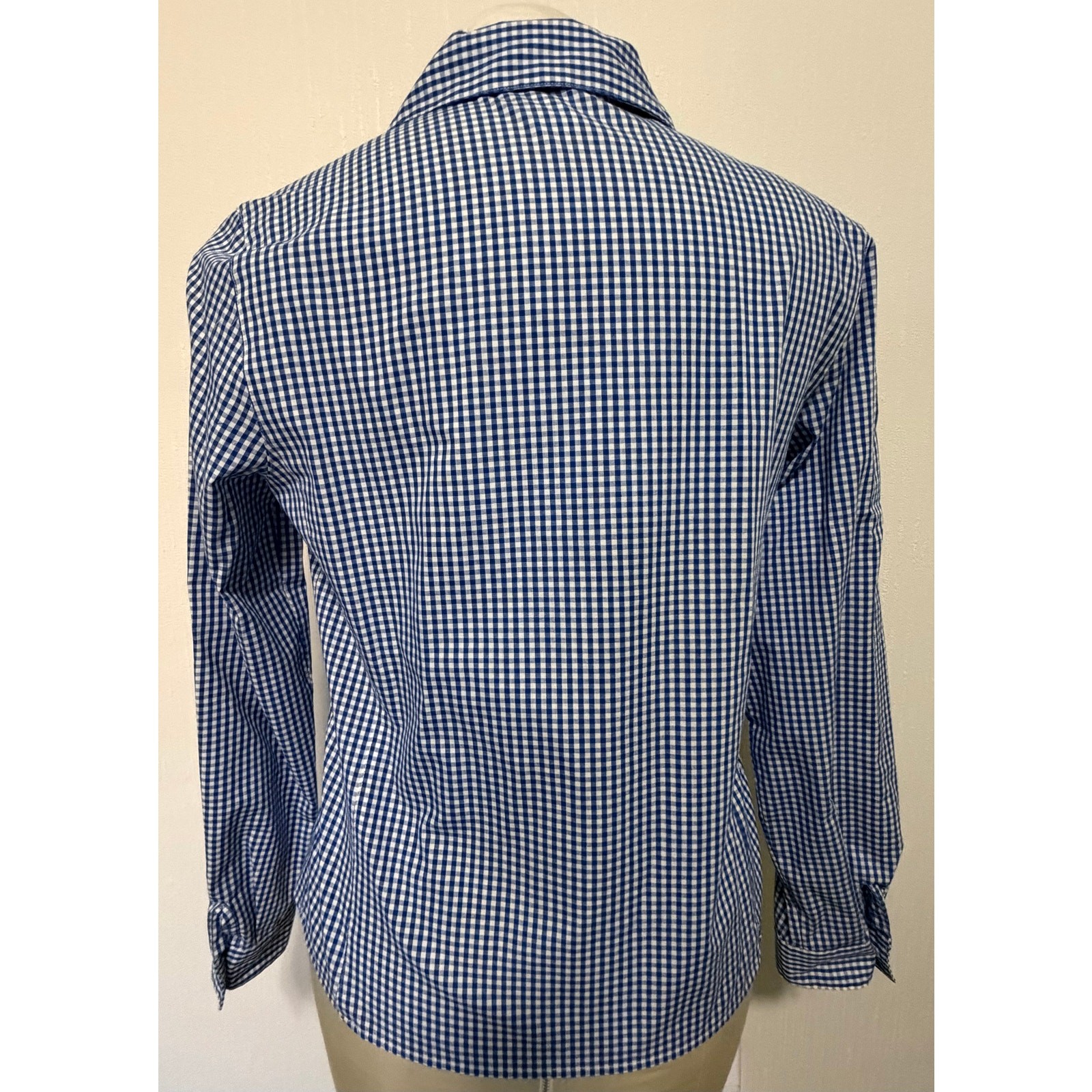 Pendleton Blue Gingham Check Plaid Button Down Sh… - image 2