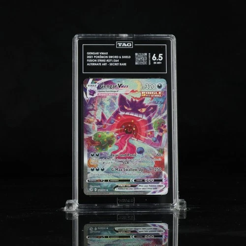 New Listing2021 Pokemon SWSH Fusion Strike 271/264 Gengar VMax Alt Art SR TAG 6.5 (692)