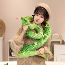 70-280cm Snake Plush Toy Realistic Cobra Stuffed Animal Soft Doll UK