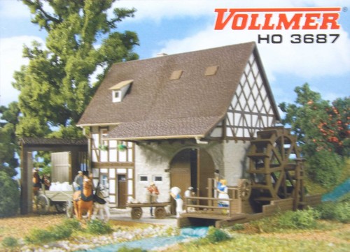 Molino de grano Vollmer 3687 escala H0 en embalaje original - NUEVO | Zustand: Neu