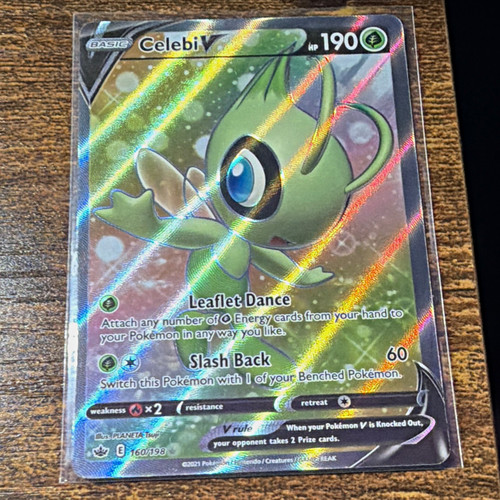 The Pokémon Company Pokémon TCG Celebi V 160/198 Chilling Reign Full Art Holo