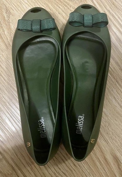 Women Melissa Heels Green Rubber 39