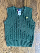 NWT Chaps Hunter Green Cable Knit Sweater Best 5T Boy
