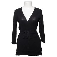 Kajjoun, Wickeljacke, Größe: M, Schwarz, Leinen/Nylon, Einfarbig, Damen #oi4