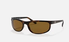 RAY-BAN PREDATOR 2 SUNGLASSES DARK HAVANA B-15 BROWN RB2027 650833 62-19