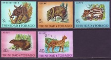 Trinidad & Tobago 1970 SC 196-200 MNH Set Animal