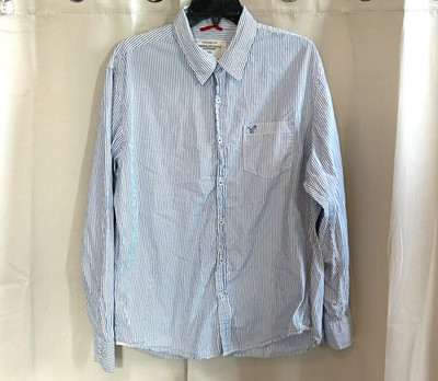 American Eagle Mens Shirt Large Button Up Vintage Fit Stripe Preppy Y2K 17088x