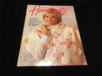 Country Handcrafts Magazine Fashion 1986 Colorful Rainbow Afghan